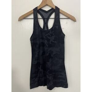 Lululemon Racerback Tank 2XS Yoga Running Workout Hike Camo Pilates Activewear